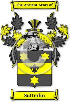 Sutterlin Family Crest Download (jpg) Legacy Series - 150 DPI