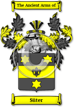 Süter Family Crest Download (jpg) Legacy Series - 150 DPI