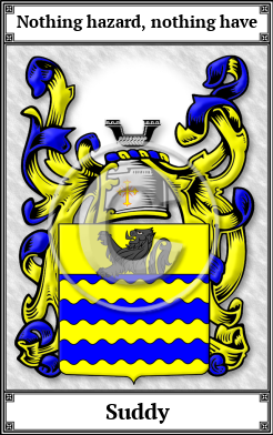 Suddy Family Crest Download (JPG)  Book Plated - 150 DPI
