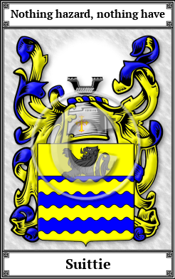 Suittie Family Crest Download (JPG) Book Plated - 600 DPI