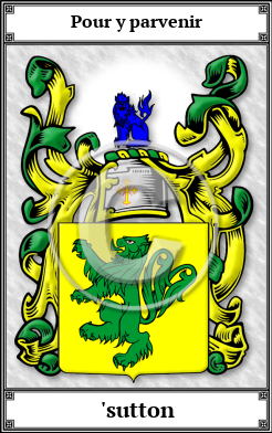 'sutton Family Crest Download (JPG)  Book Plated - 150 DPI