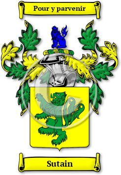 Sutain Family Crest Download (jpg) Legacy Series - 150 DPI