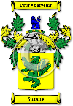 Sutane Family Crest Download (jpg) Legacy Series - 150 DPI