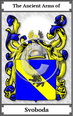 Svoboda Family Crest Download (JPG)  Book Plated - 150 DPI