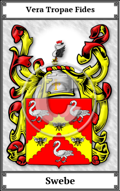Swebe Family Crest Download (JPG)  Book Plated - 150 DPI