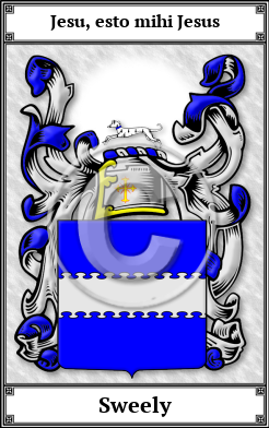 Sweely Family Crest Download (JPG)  Book Plated - 150 DPI