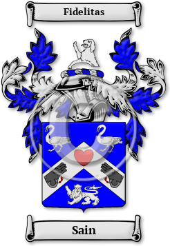 Sain Family Crest Download (jpg) Legacy Series - 150 DPI