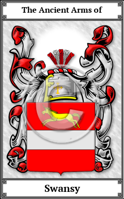Swansy Family Crest Download (JPG) Book Plated - 600 DPI