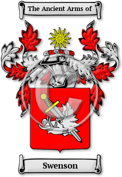 Swenson Family Crest Download (jpg) Legacy Series - 150 DPI