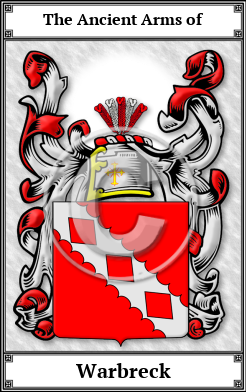 Warbreck Family Crest Download (JPG)  Book Plated - 150 DPI