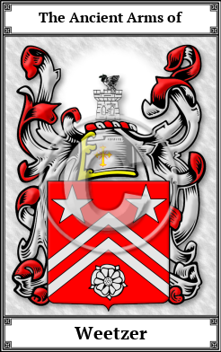 Weetzer Family Crest Download (JPG)  Book Plated - 150 DPI