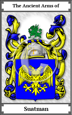 Suatman Family Crest Download (JPG)  Book Plated - 150 DPI