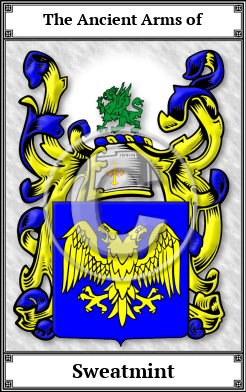 Sweatmint Family Crest Download (JPG)  Book Plated - 150 DPI