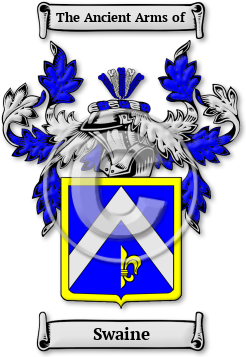 Swaine Family Crest Download (jpg) Legacy Series - 150 DPI