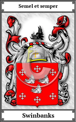 Swinbanks Family Crest Download (JPG)  Book Plated - 150 DPI