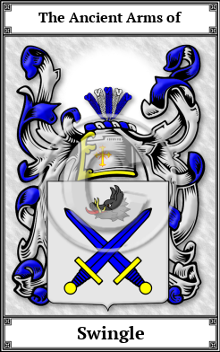 Swingle Family Crest Download (JPG)  Book Plated - 150 DPI
