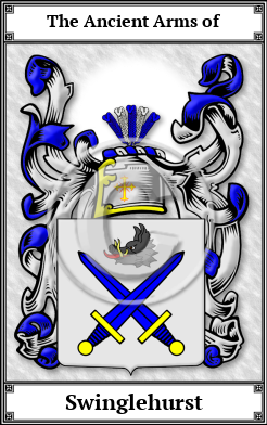 Swinglehurst Family Crest Download (JPG)  Book Plated - 150 DPI
