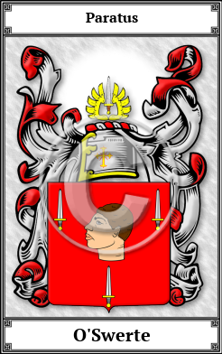 O'Swerte Family Crest Download (JPG)  Book Plated - 150 DPI