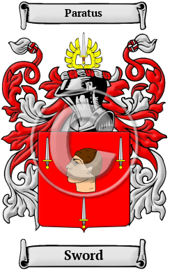 Sword Family Crest Download (JPG) Heritage Series - 600 DPI