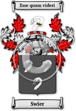 Swier Family Crest Download (jpg) Legacy Series - 150 DPI