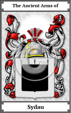 Sydau Family Crest Download (JPG)  Book Plated - 150 DPI