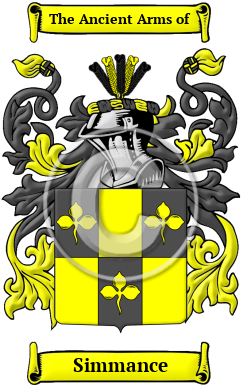 Simmance Family Crest/Coat of Arms