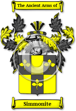 Simmonite Family Crest Download (jpg) Legacy Series - 150 DPI