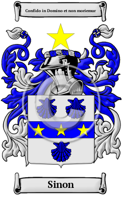 Sinon Family Crest Download (JPG) Heritage Series - 600 DPI