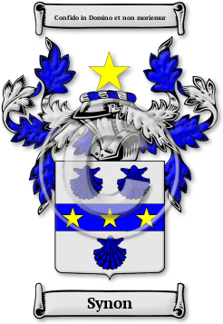Synon Family Crest Download (jpg) Legacy Series - 150 DPI