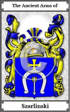 Szarlinski Family Crest Download (JPG)  Book Plated - 150 DPI