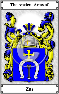 Zas Family Crest Download (JPG)  Book Plated - 150 DPI