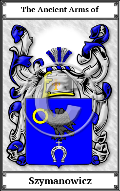 Szymanowicz Family Crest Download (JPG)  Book Plated - 150 DPI