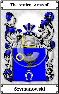 Szymanowski Family Crest Download (JPG) Book Plated - 600 DPI