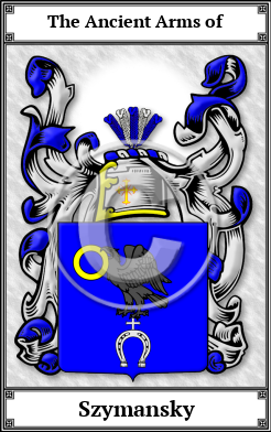 Szymansky Family Crest Download (JPG)  Book Plated - 150 DPI
