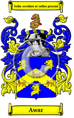 Awar Family Crest Download (JPG) Heritage Series - 600 DPI