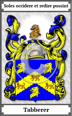Tabberer Family Crest Download (JPG)  Book Plated - 150 DPI