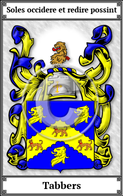 Tabbers Family Crest Download (JPG)  Book Plated - 150 DPI