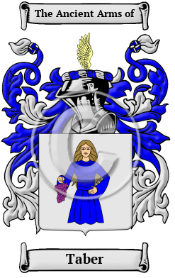 Taber Family Crest Download (JPG) Heritage Series - 600 DPI