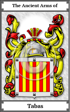 Tabas Family Crest Download (JPG)  Book Plated - 150 DPI