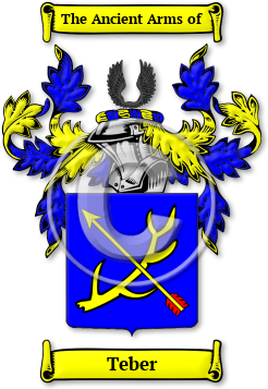 Teber Family Crest Download (jpg) Legacy Series - 150 DPI