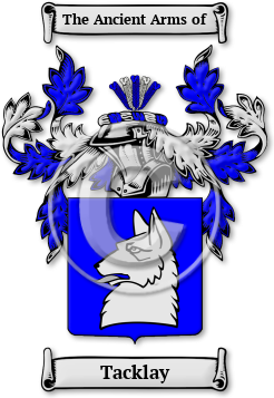 Tacklay Family Crest Download (jpg) Legacy Series - 150 DPI
