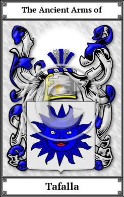 Tafalla Family Crest Download (JPG)  Book Plated - 150 DPI