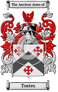 Tostes Family Crest/Coat of Arms