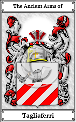 Tagliaferri Family Crest Download (JPG)  Book Plated - 150 DPI