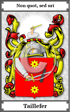 Taillefer Family Crest Download (JPG)  Book Plated - 150 DPI