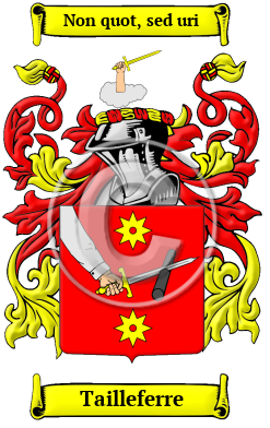 Tailleferre Family Crest Download (JPG) Heritage Series - 600 DPI