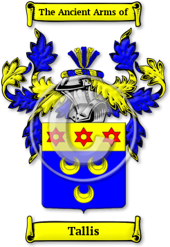 Tallis Family Crest Download (jpg) Legacy Series - 150 DPI