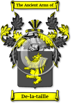 De-la-taille Family Crest Download (jpg) Legacy Series - 150 DPI