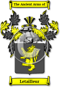 Letailleur Family Crest Download (JPG) Legacy Series - 600 DPI