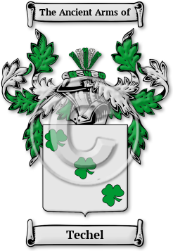 Techel Family Crest Download (JPG) Legacy Series - 600 DPI